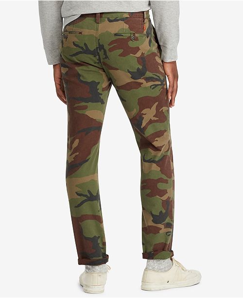 polo ralph lauren slim fit camo cargo pant