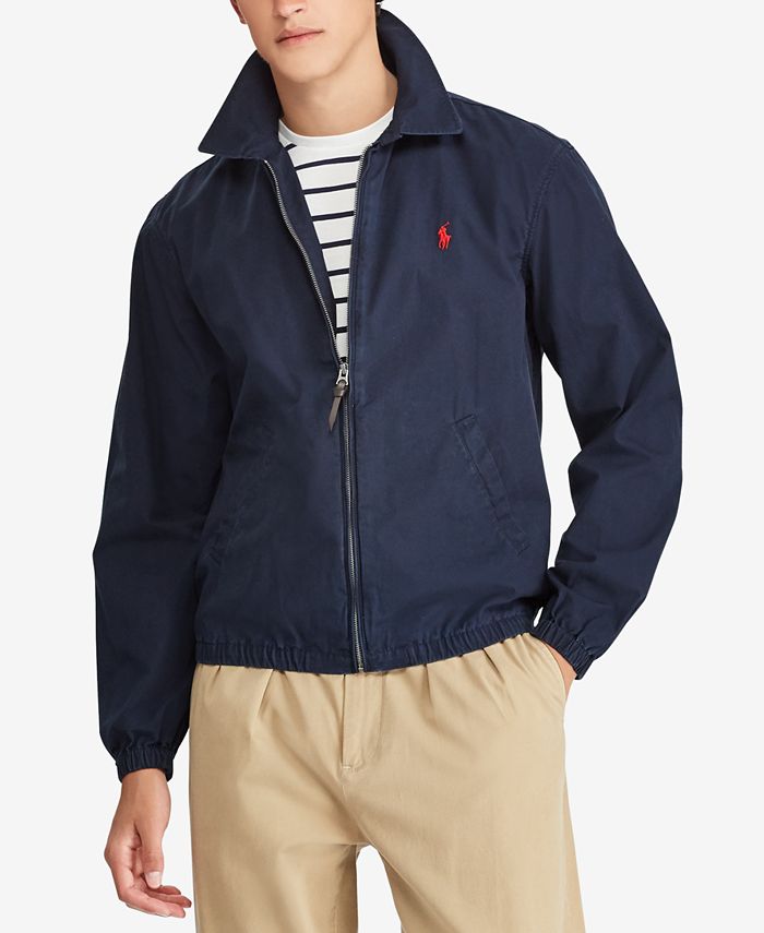 Polo Ralph Lauren Cotton Chino Windbreaker Jacket - Macy's