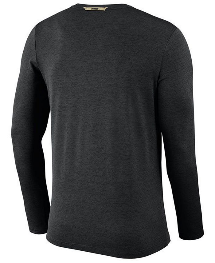 Nike Men's Purdue Boilermakers Long Sleeve Dri-Fit Coaches T-Shirt ...