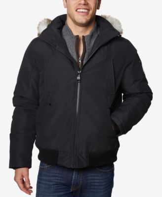 Halifax - Men's Short Snorkel Jacket with Faux-Fur Trim