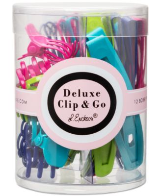 The Finest Accessories - Multi-Tone Deluxe Clip & Go Hair Accessories Tube