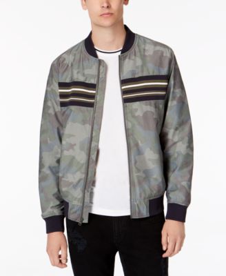 American Rag Men's Cortez Camo Bomber Jacket Green Size Small