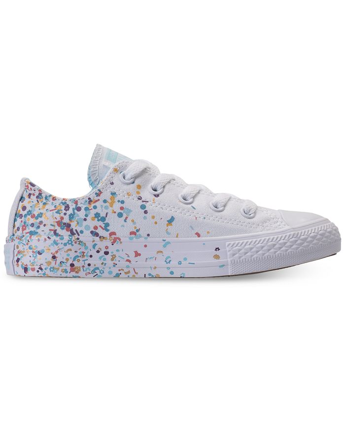 Converse Girls' Chuck Taylor All Star Ox Confetti Casual Sneakers from ...
