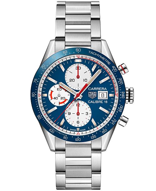 Tag Heuer Men S Swiss Automatic Chronograph Carrera Calibre 16