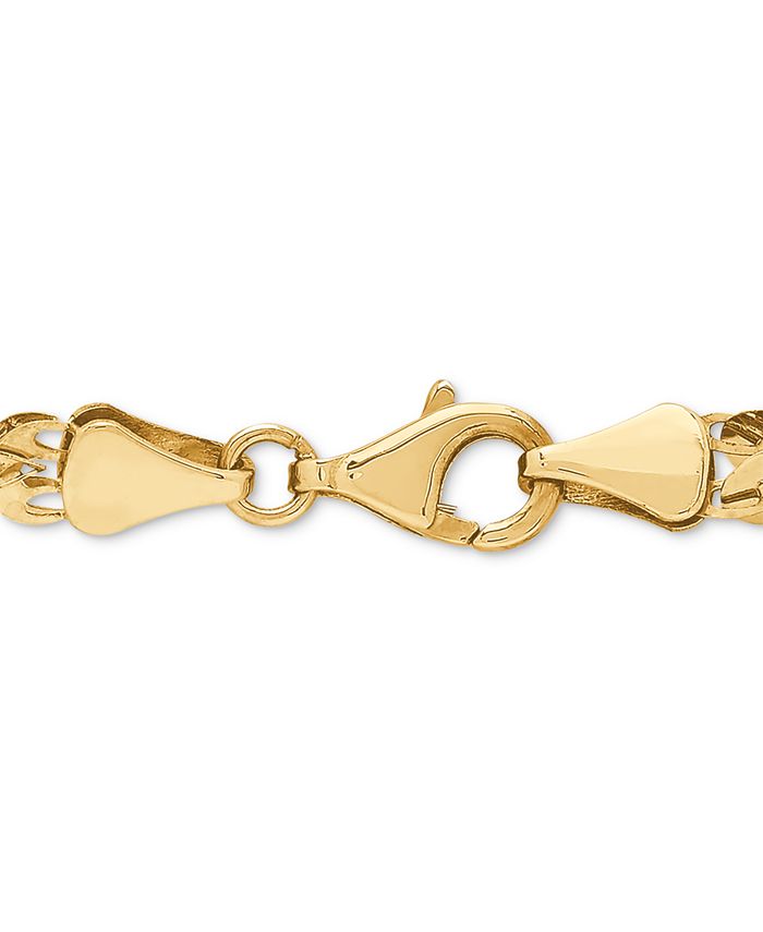 Macy's Wide Fancy Link Bracelet in 14k Gold - Macy's