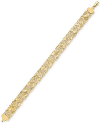 Macy's - Chevron Link Bracelet in 14k Gold