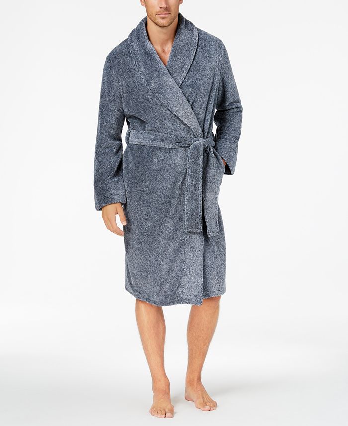 Club Room Men's Plush Robe, Created for Macy's - Macy's