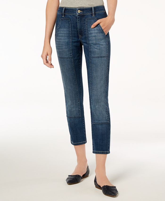 Tommy Hilfiger Patch-Pocket Cropped Jeans, Created for Macy's - Macy's