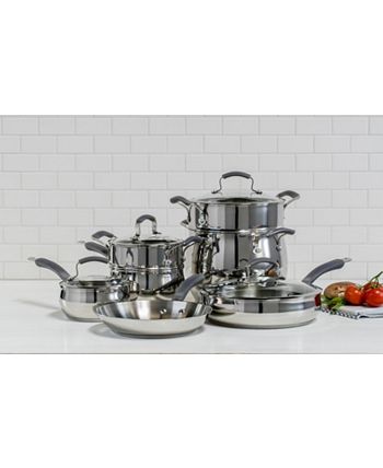 Epicurious 11-Pc. Stainless Steel Cookware Set - Macy's