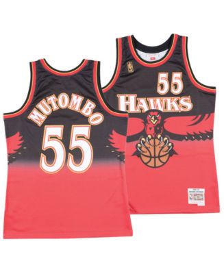 Dikembe Mutombo's Signed Mitchell&Ness Atlanta Hawks Shirt - CharityStars