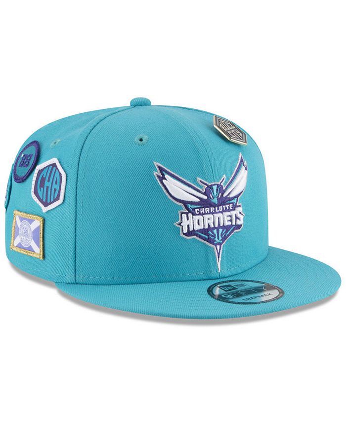 New Era Boys' Charlotte Hornets On-Court Collection 9FIFTY Snapback Cap ...