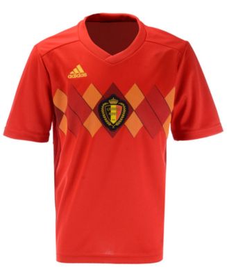 Adidas Belgium Soccer National Team Home Stadium Jersey, Big Boys (8-20 