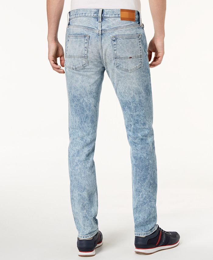 Tommy Hilfiger Tommy Hilfiger Men's Slim-Fit Stretch Acid Wash Jeans ...