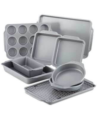 Farberware Nonstick 10-Piece Bakeware Set with Cooling Rack - Macy's