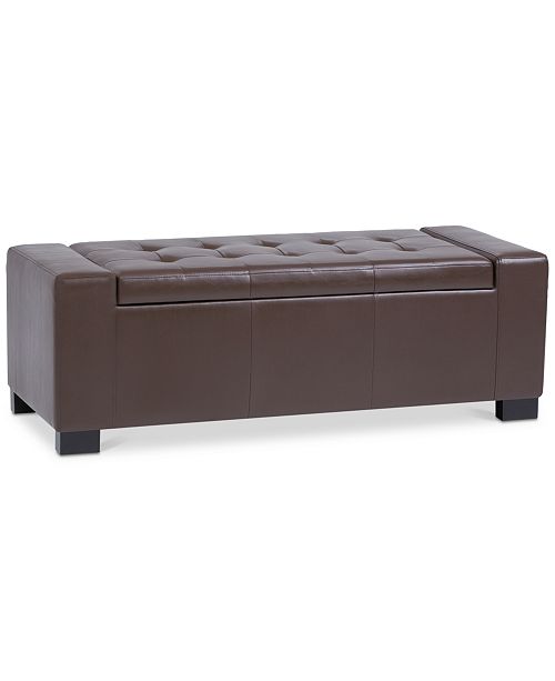 Simpli Home Ryker Ottoman Bench Reviews Furniture Macy S