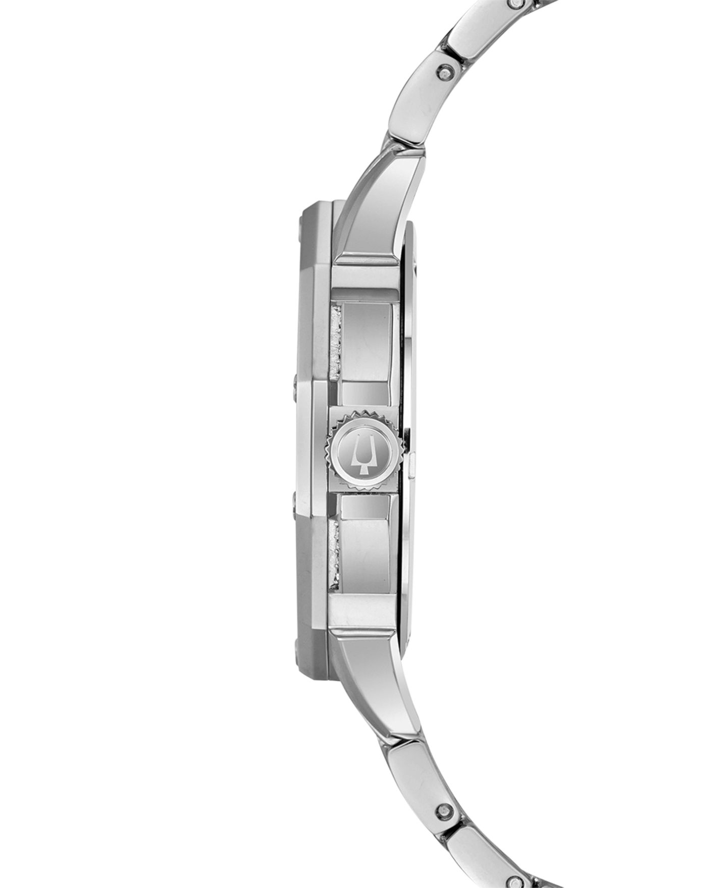Мужские часы Bulova Stainless Steel & Crystal-Accent Bracelet Watch 41.5mm — фото 2
