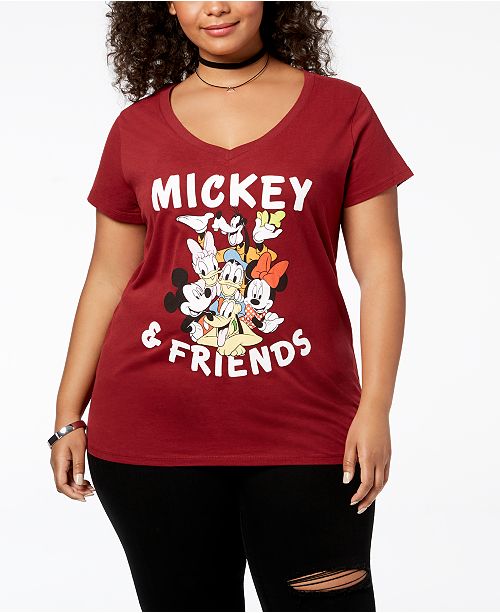 Disney Plus Size Mickey Mouse Friends T Shirt Reviews Tops