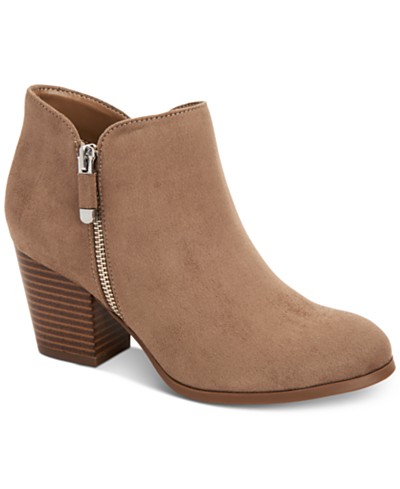 Lucky Brand Women's Basel Leather Booties - Macy's