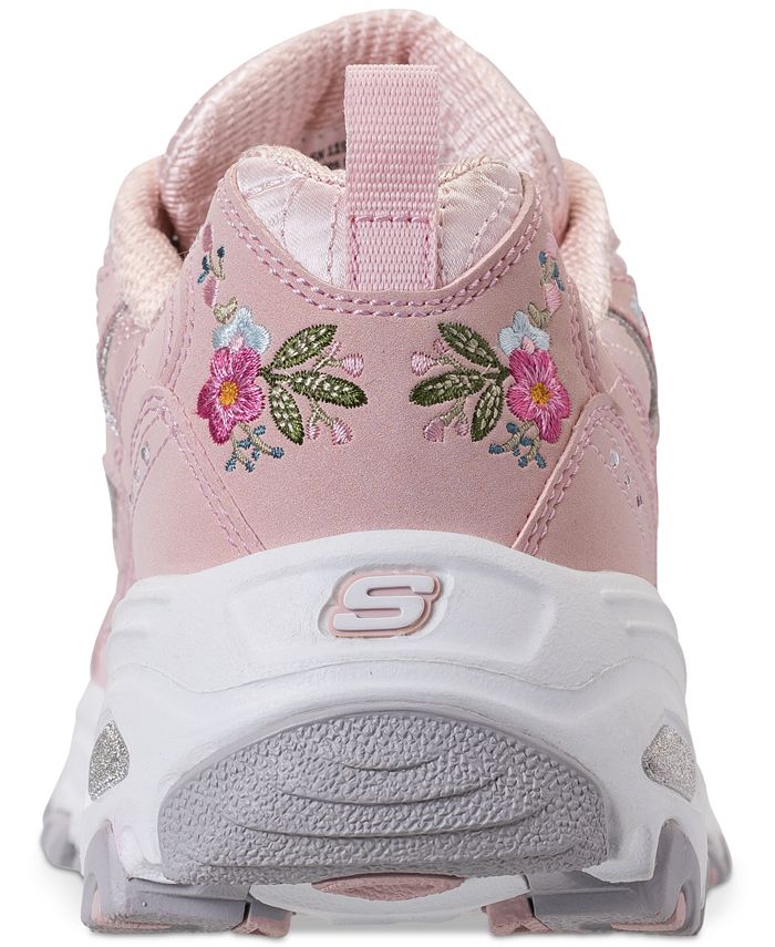 Skechers Women's DLites Bright Blossoms Walking Sneakers from Finish