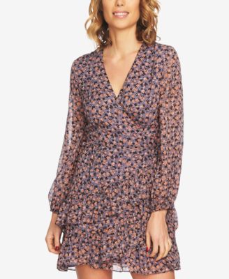 1.STATE - Ruffled Faux-Wrap Dress