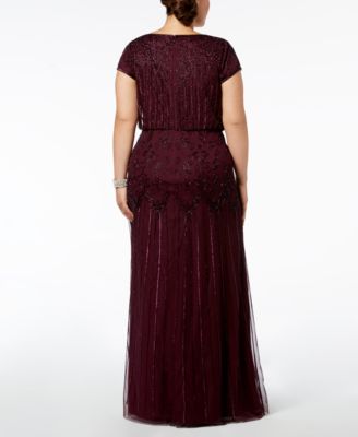 Adrianna papell empire plus size hot sale formal dresses