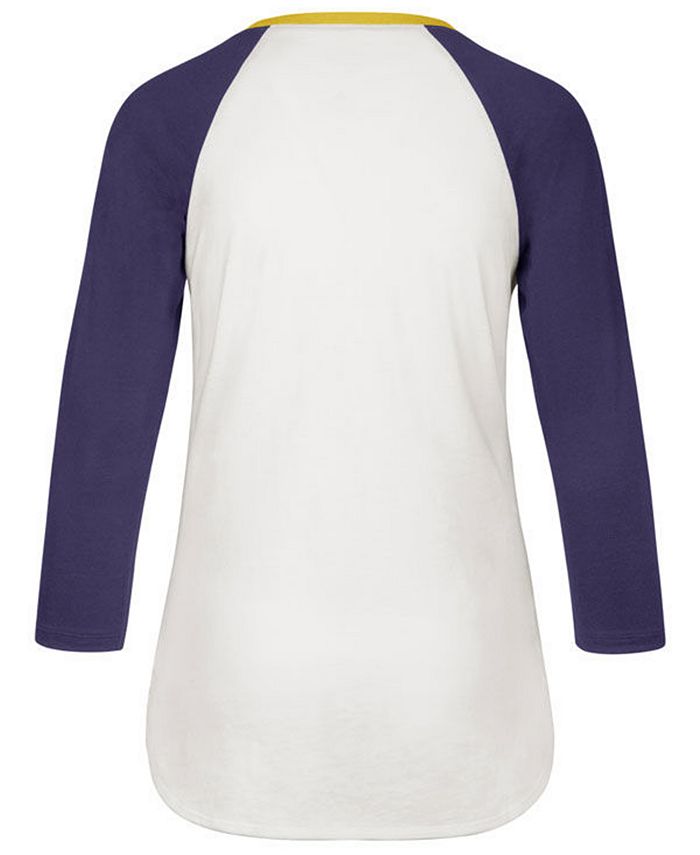 '47 Brand Women's Minnesota Vikings Splitter Ombre Raglan T-Shirt - Macy's