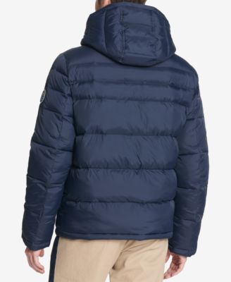 mens puffer jacket with hood sale