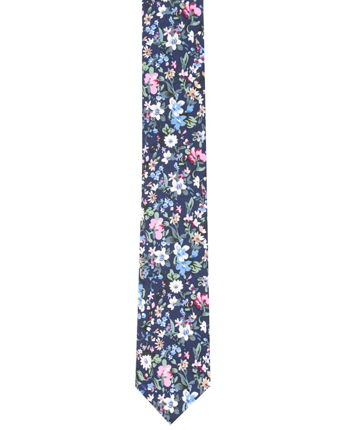 Bar III Men's Tulum Floral Skinny Tie, Created for Macy's Macy's