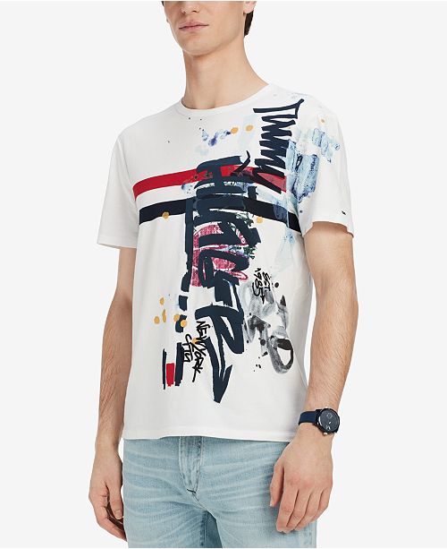 Tommy Hilfiger Men's Otto Graphic T-Shirt, Created for Macy's & Reviews ...