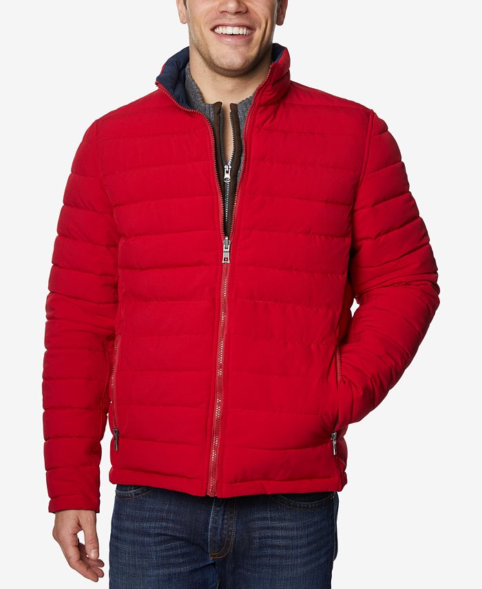 Nautica Men's Big & Tall Mid-Weight Stretch Reversible Puffer Jacket ...