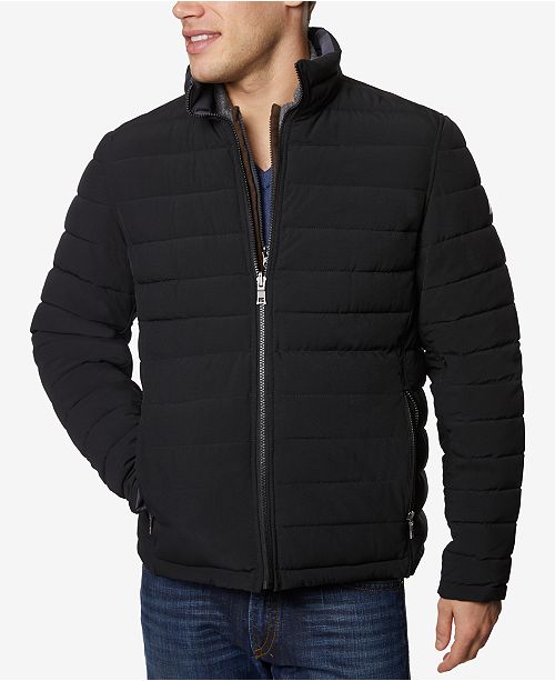 Nautica Men S Quilted Stretch Reversible Jacket Reviews Coats
