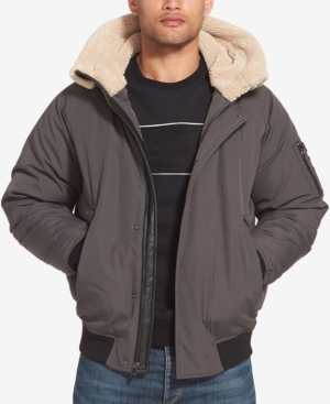 Sean John Men's Hooded Bomber Jacket