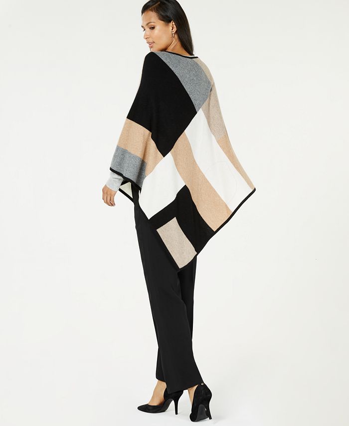 Cashmere best sale poncho macys