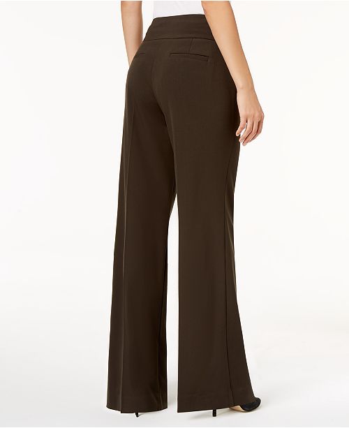 Style & Co Stretch Wide-Leg Pants, Created for Macy's - Pants & Capris ...