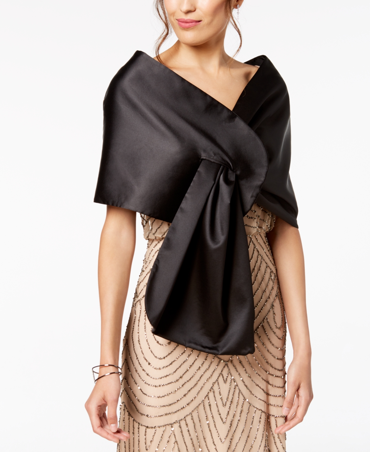 Adrianna Papell Charmeuse Shawl