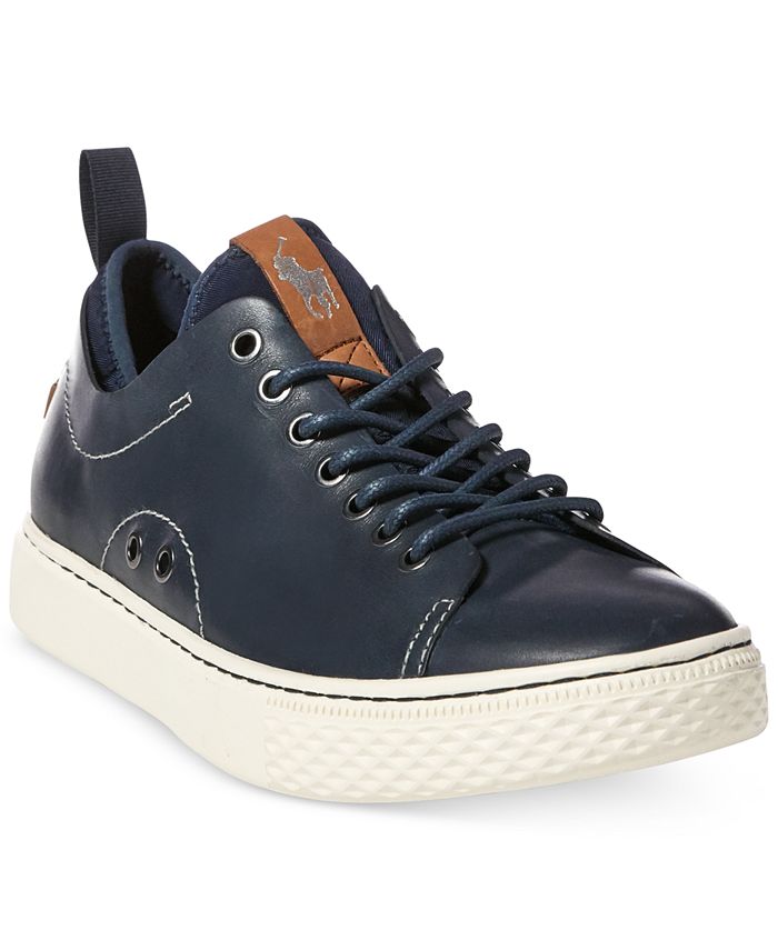 Polo Ralph Lauren Men's Dunovin Leather Sneakers & Reviews - All Men's  Shoes - Men - Macy's