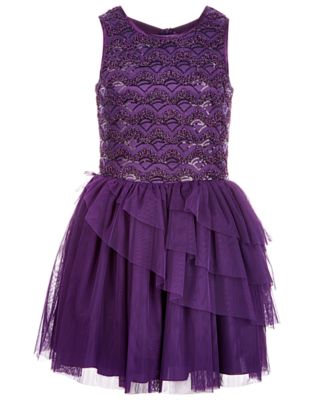 Nanette Lepore - Big Girls Sequin & Bead Tulle Dress