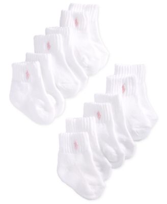 Polo Ralph Lauren Ralph Lauren Baby Girls Quarter Length Low-Cut Socks  6-Pack & Reviews - Underwear & Socks - Kids - Macy's