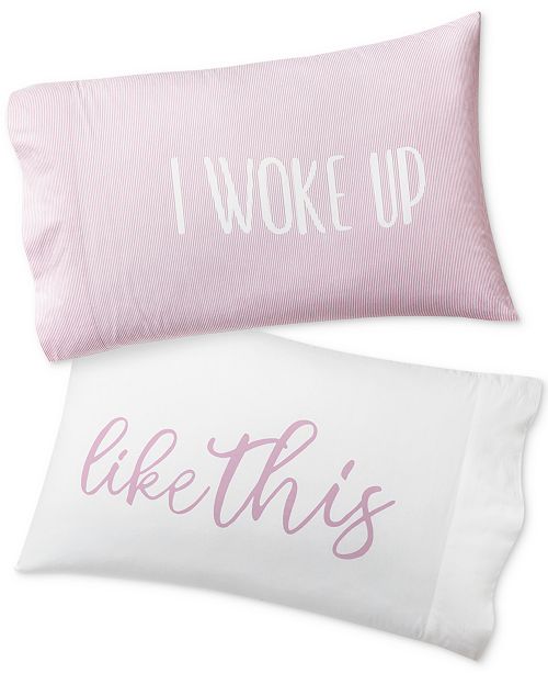 Martha Stewart Collection Set Of 2 Paired Pillowcases Created For