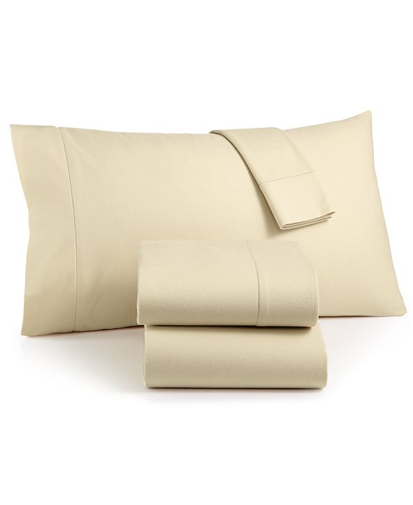 Martha Stewart Collection CLOSEOUT! Luxury 100 Cotton Flannel 4Pc