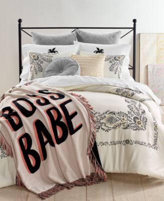 Martha Stewart Collection CLOSEOUT! Boss Babe Throw, Created For Macy's ...