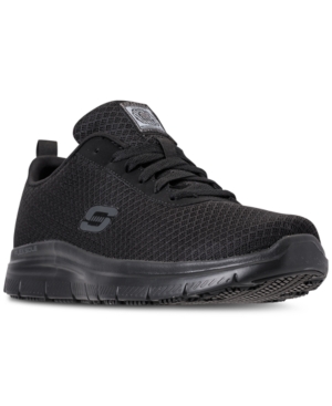 image of Skechers Men-s Work Relaxed Fit: Flex Advantage - Bendon Sr Slip Resistant Athletic Sneakers from Finish Line