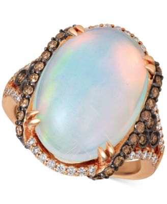 Opal (6 1/2 ct. t.w.) & Diamond (3/4 ct. t.w.) in 14k Rose Gold