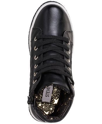 Steve Madden Little Girls JCaffire Mid Cut Casual Sneakers from