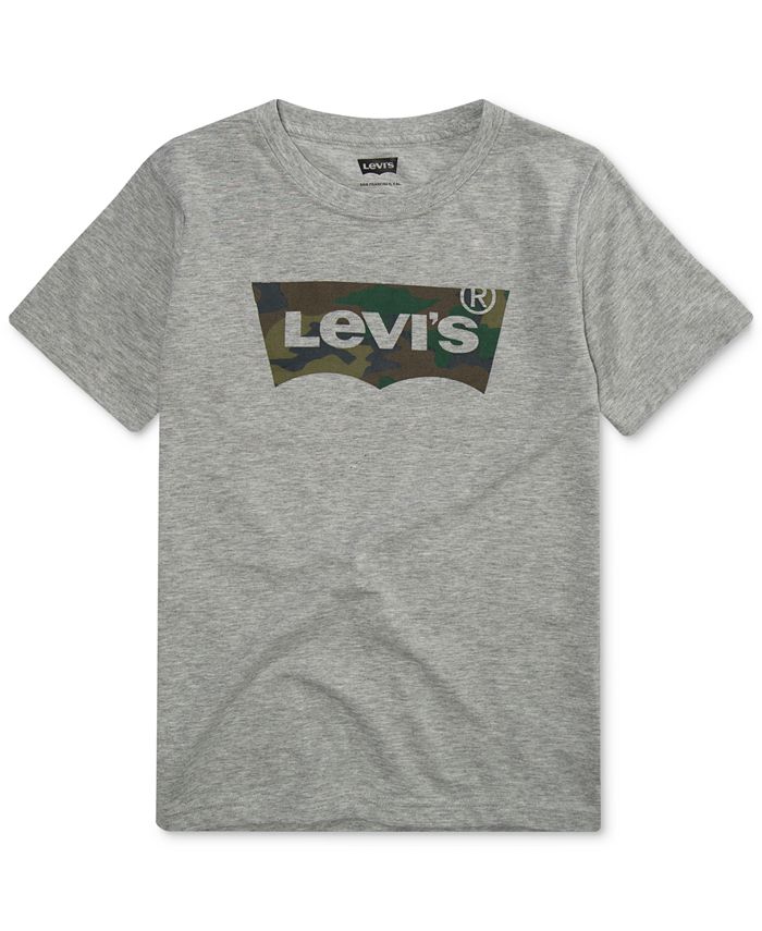Levi's Big Boys Camo Batwing Logo-Print T-Shirt & Reviews - Shirts ...