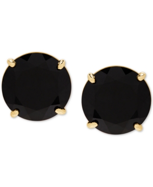 image of Onyx (9mm) Stud Earrings in 14k Gold