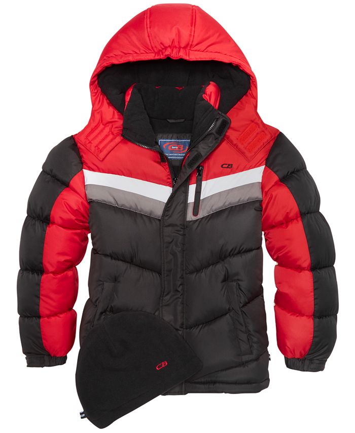 Cb sports hooded puffer coat store