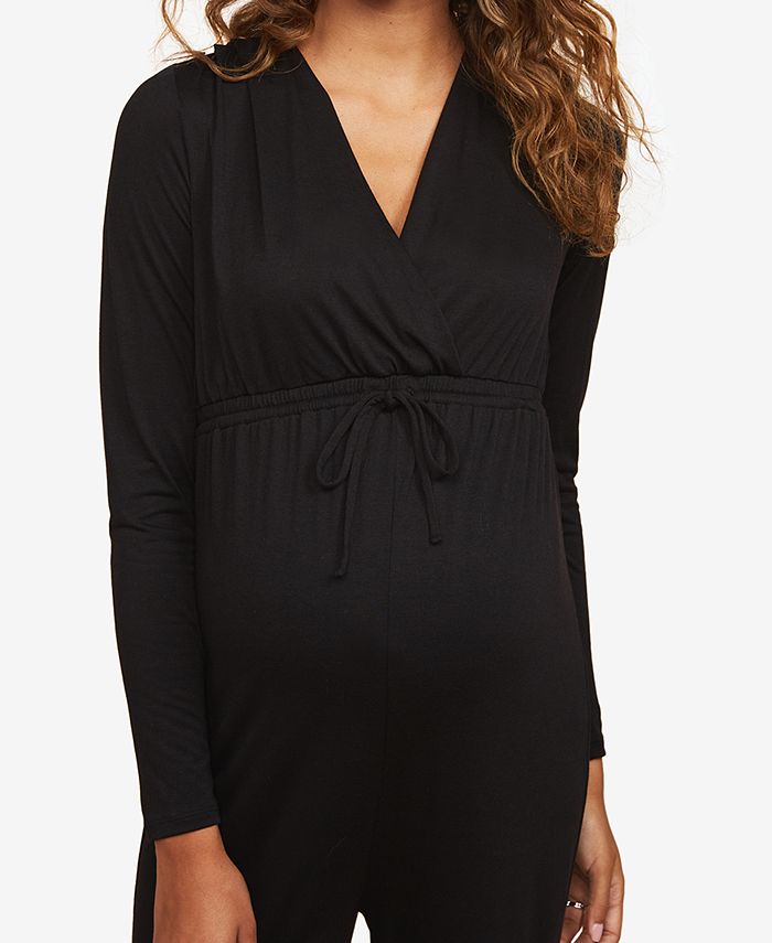 Motherhood Maternity Wrap Maternity Jumpsuit Macy's