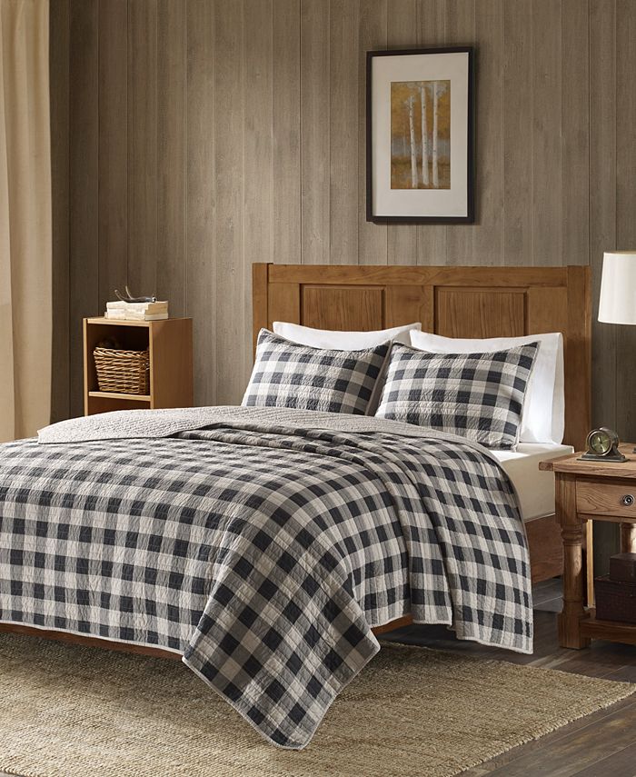 Woolrich Buffalo Check Reversible 3Pc. Oversized Full/Queen Quilt Mini