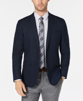 Kenneth Cole Reaction - Men's Slim-Fit Navy Solid Sport Coat
